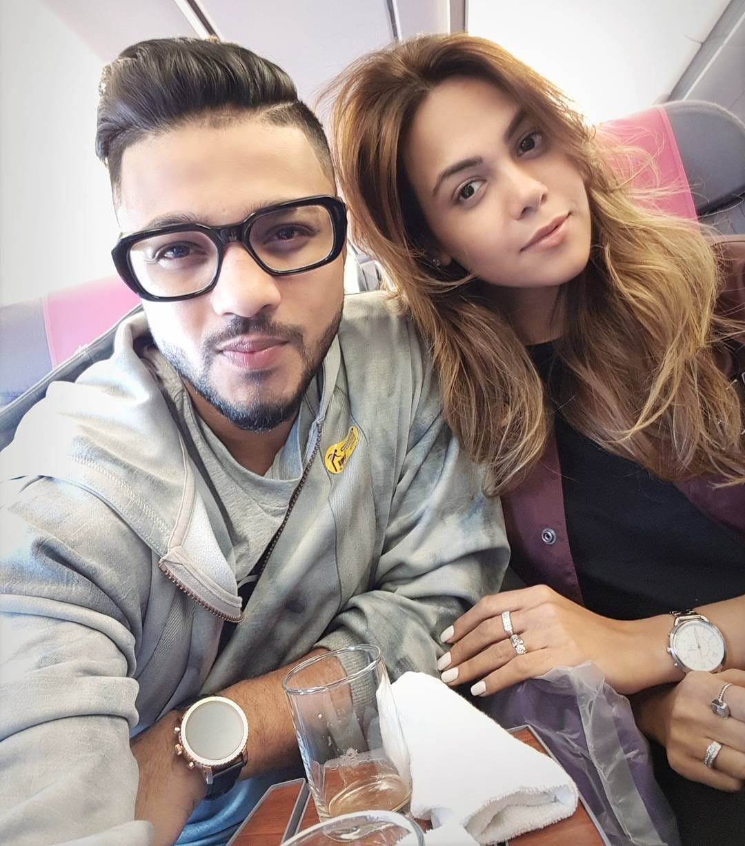 Raftaar with his wife Komal Vohra