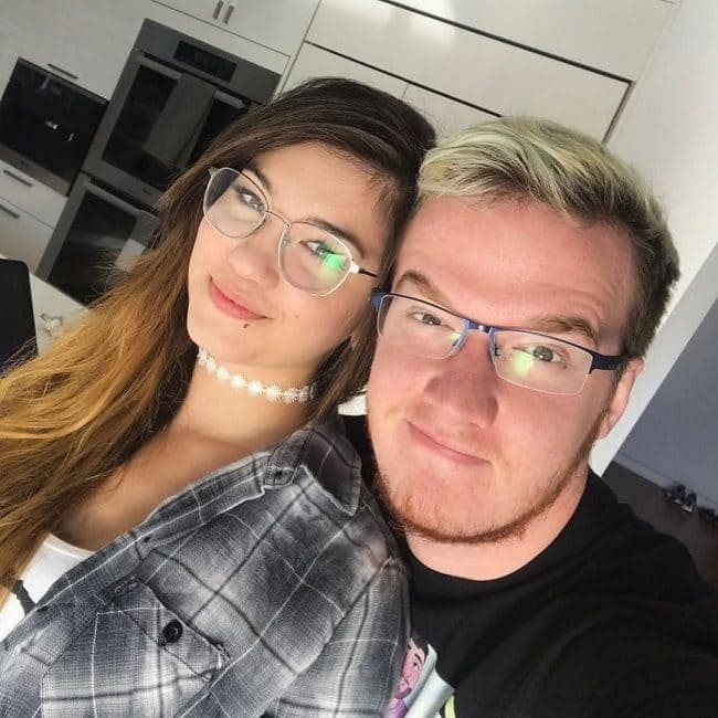 Mini Ladd with his ex-girlfriend Samantha Dey aka Suni Dey