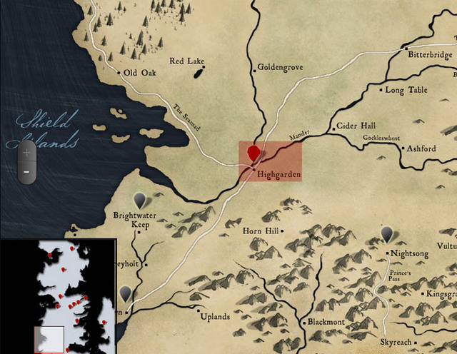 Highgarden on the Game of Thrones Map: A Strategic Location