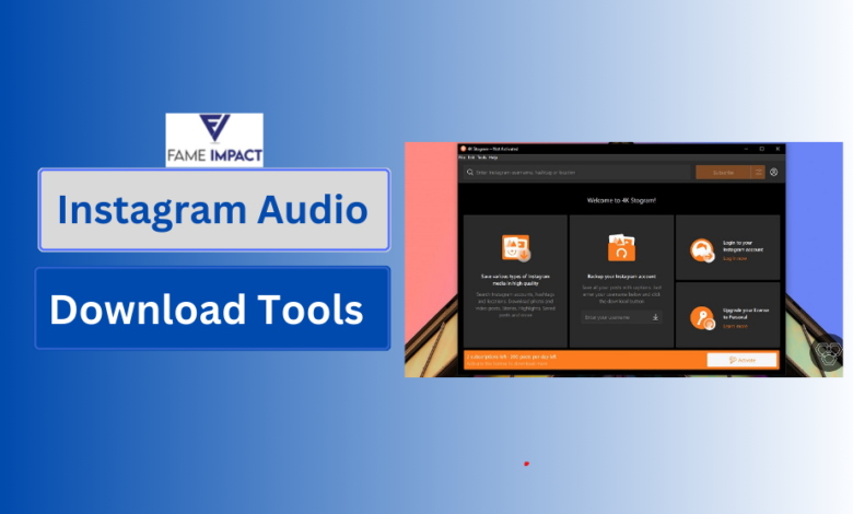 Instagram Audio Download Tools