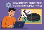 restore corrupted product photos
