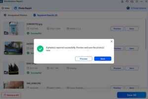 save repaired photo files 
